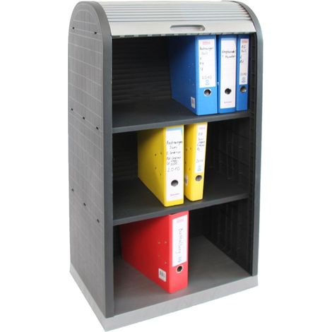 Universal Rollladenschrank, Büro Jalousie Schrank, Kunststoff 120x58x38cm