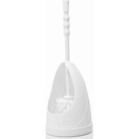 Portascopino Scopino Bagno WC in Plastica Bianco Tino 13,7 x 38 cm (1/5)