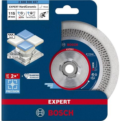 Bosch Expert HardCeramic X-LOCK Disco Diamantato per Taglio Ceramica 115 mm - 2608900657