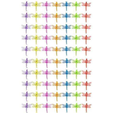 CCYKXA 70 pcs Dragonfly Plastic Climbing Plant Supports (7 colors) (1/5)