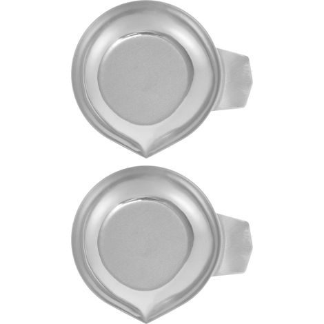 Plateaux de Pesée Plateau Empilable Argenté Lot de 2 en Acier Inoxydable pour Mesurer Poudre et Rechargement Précis pour Balance Bijoux (1/5)