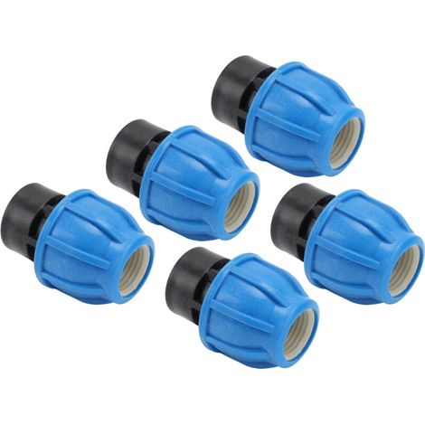 Kit de 5 raccords rapides pour tuyaux d'eau, filetage femelle 25xG3/4, connexion directe (1/4)
