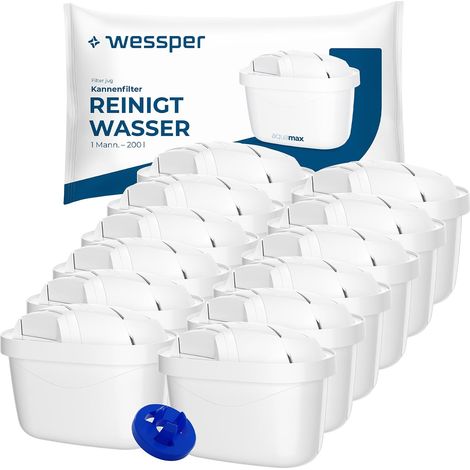 Lot de 12 Cartouches Filtrantes – Compatibles Brita Maxtra+, Maxtra Pro, Carafes Marella, Style, Elemaris – Filtres à Eau de Remplacement (1/5)