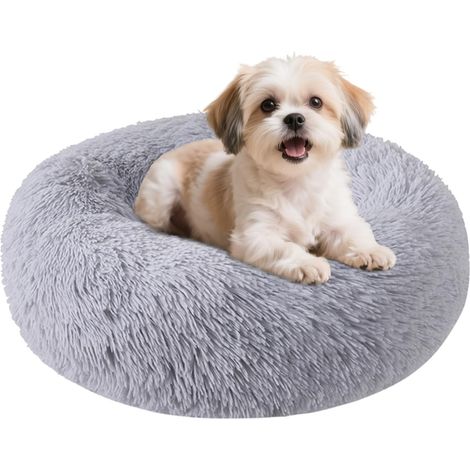 APEX Panier pour chien, adapté aux petits chiens/chats, 50 cm de diamètre, rond, confortable et doux, avec un fond antidérapant. (1/5)