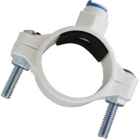 Accessoire évacuation évier：Accessoires de montage - Filtre à eau pour évier - Filtre à eau osmose - Pince de selle 1/4" - Raccord rapide - Filtre à eau - Pince de valve - Clip de filtre à eau - Blanc