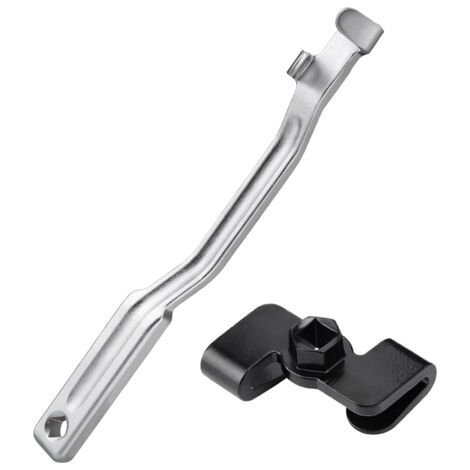 Barra de extensión de llave de 2 piezas, adaptador de extensión de llave para barra rompedora con accionamiento de 1/2"/herramienta con accionamiento hexagonal de 21 mm