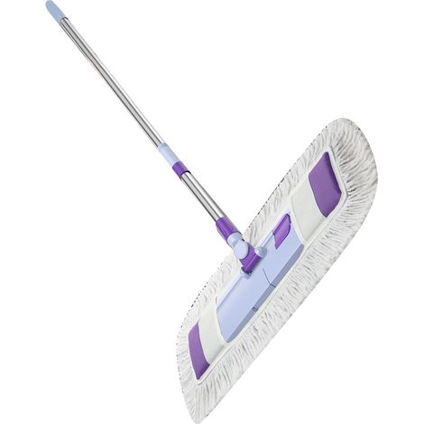 [Balais Plats] [Balais de Nettoyage] [Flexible] [Pads de Rechange inclus] [Design Innovant pour Sols Sèches et Humides] [Adhésion efficace aux Saletés et à la Poussière] (1/5)