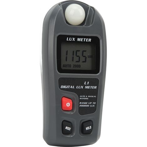 Digitales Luxmeter mit LCD-Bildschirm, Beleuchtungsstärkemesser, automatischer Abschaltung, Lux-Messung, tragbares Lichtintensitätsmessgerät (1/5)
