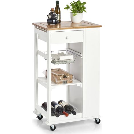 Küchenwagen mit Bambusplatte, 50 x 37 x 86,5 cm, ZELLER - ZELLER (1/5)