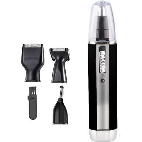 In 1 Facial Hair Clippers Nose Hair Removal Ear Hair Removal USB Trimmer for Men Easy to Clean and Dual Blades Waterproof IPX7 (1/5)