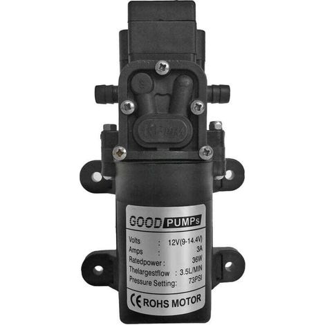 Pompe Diaphragme Haute Pression 12V DC Pompe Eau Douce Pompe Pulvrisateur Intelligent pour Camping-car Camping-car (1/5)