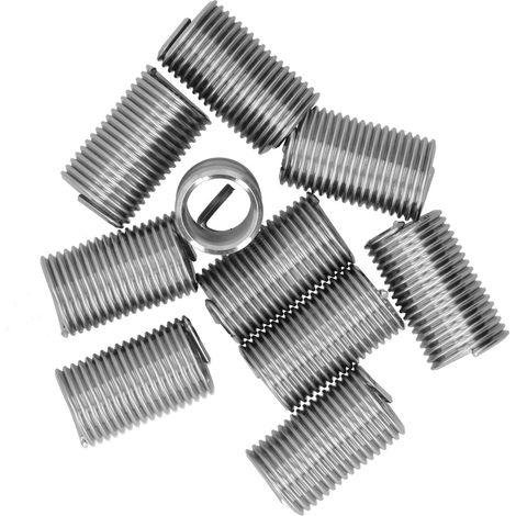 Lot de 10 écrous réducteurs mâle-femelle M18x2.5 3D, inserts filetés en acier inoxydable, outil de réparation de filetage, fixation métallique résistante (1/5)