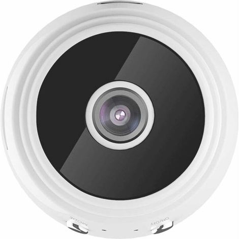 Cameras de Surveillance, caméra wifi, caméra vidéo sans fil wifi A9 avec caméra activée de mouvement de la nuit pour la sécurité de la surveillance en intérieur Blanc, Blanche (1/4)