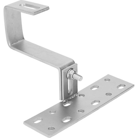 Support Solaire Universel en Acier Inox pour Toiture Tuile/Brique/Pierre, Résistant aux Intempéries (1/5)