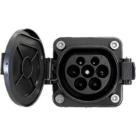 Prise mâle de type EVSE2 pour borne de recharge de véhicule électrique, 32 A 3P compatible avec la recharge latérale du véhicule électrique, conforme à la norme IEC 62196. (1/5)