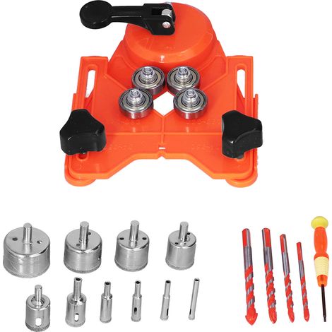 16Pcs Diamond Drill Bit Hole Saw 6‑50mm Cutter Drilling Tool Set Kit for Tile WoodOrange