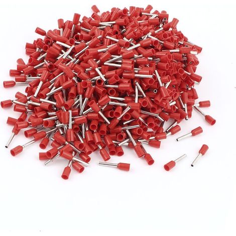 sourcing map 1000pcs 18 AWG 1mm2 Embout de Câble Embout de Câblage Cosse à Sertir électrique Fil Sertissage Borne Connecteur Terminal isolées à virole