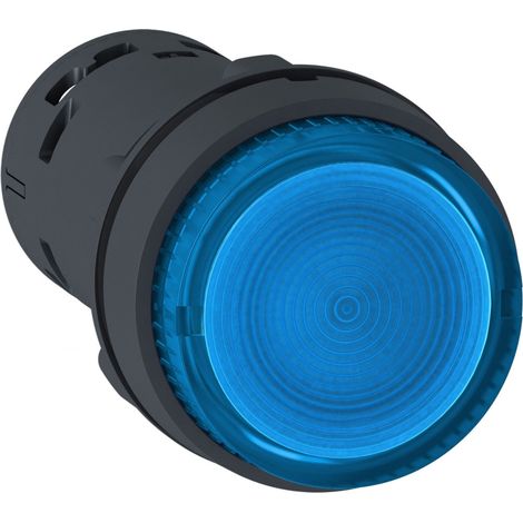 Harmony bouton poussoir lumineux diam. 22 LED bleue à impulsion 1F 24v SCHNEIDER XB7NW36B1 (1/2)
