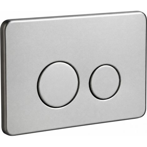 Plaque de commande pour réservoir encastré WC bouton poussoir acier inoxydable nickel brossé réf 9170 500 g – Livraison gratuite