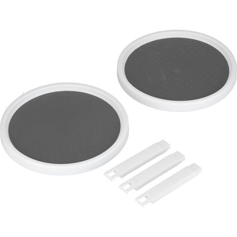 Plateau tournant d'organisation pour placard, plateau rotatif anti-dérapant, rangement multifonction pour épices, taille compacte simple ou double couche