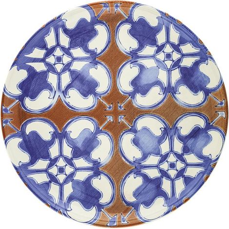 Piatto portata tondo in ceramica sottosmalto 36cm Ravello (1/4)