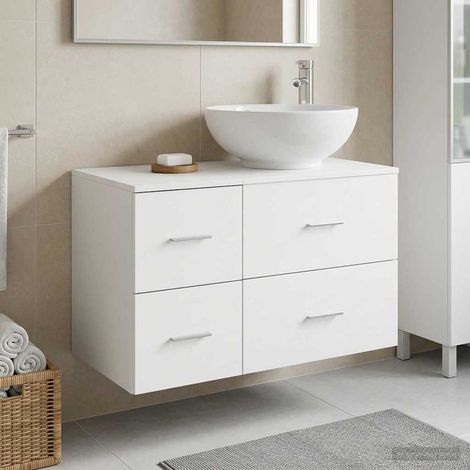 vidaXL Bathroom Furniture Set 2 pcs White Engineered Wood (1/5)