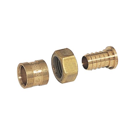 Comap – Raccord PER à glissement – Droit à écrou tournant – Diamètre ⌀16x1,5 mm – Femelle 1/2" (15x21) – Applications eau potable et chauffage – 4263