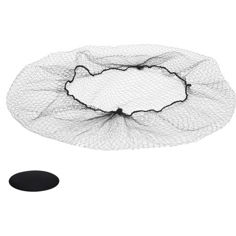 144pcs Filet à Cheveux Jetable en Nylon, Bonnet de Coiffure pour Salon ou Usage Domestique, Noir (1/5)