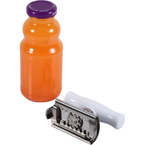 Ouvre-bouteille en acier inoxydable antidérapant et facile à utiliser, neuf. (1/5)