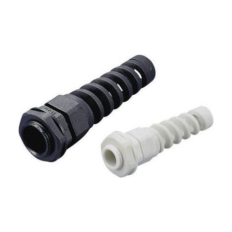 PRESSE-ÉTOUPE TRU COMPONENTS TC-AGR25SR203 1592996 AVEC SPIRALE DE PROTECTION ANTI COURBURE M25 POLYAMIDE NOIR (RAL 900 (1/2)