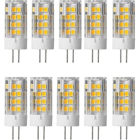 Ampoule G4 - 5 W - 3000 K - 500 Lm - 220-240 V CA - Angle 360° - Non Dimmable - Lot de 10 (1/5)