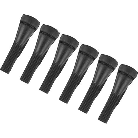 Lot de 100 bâtonnets de rechange en caoutchouc pour plumeuse de volaille (canards, poulets, oies), noirs. (1/5)
