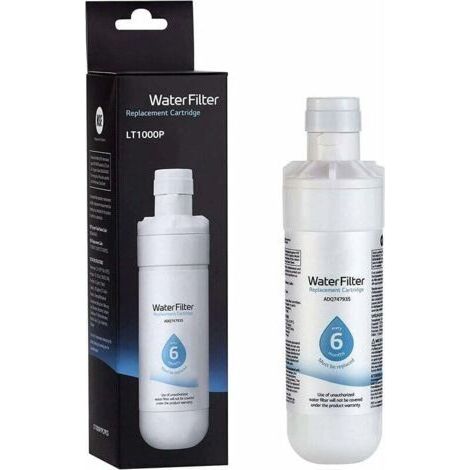 YMYNY LT1000P - Filtre à eau de remplacement pour réfrigérateur de capacité 6 mois / 200 gallons (NSF42, NSF53 et NSF401) ADQ74793501, ADQ75795105 ou AGF80300704, blanc (1/5)