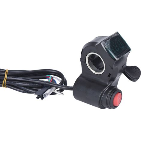 Daumenschalter mit blauem Bildschirm für Elektrofahrzeuge, Gasgriff, Elektrofahrzeugteile, Schalthebel, Gasgriff (1/4)