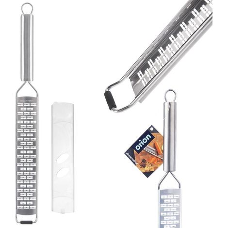 Grattugia piatta da cucina per verdure, formaggio, patate, in acciaio, 38 cm, Orion 144810 (1/5)