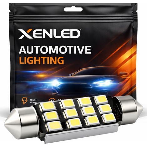 1 x AMPOULE C10W 12 LED Canbus 95Lms XENLED - Sans erreur au tableau de bord 12V (1/5)