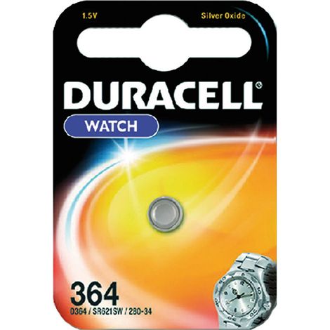 Batteria a bottone duracell 364 1 5 volt 20 mAh