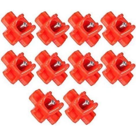 pair Abreuvoir Poules, 10pcs Poulet Automatique en Eau Côté Horizontal Mamelons au Poulet élevage de la Volaille Distributeur d'eau Potable Abreuvoirs pour Canards Poule Dindes Oies-Fei Yu (1/5)