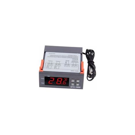 Controlador de temperatura CA 110V-220V, termostato digital multiuso STC1000 con sonda de sensor de temperatura NTC, calefacción/refrigeración, 758534mm