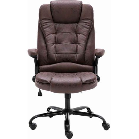 Maison Exclusive - Bürostuhl Dunkelbraun Wildleder-Optik (1/5)