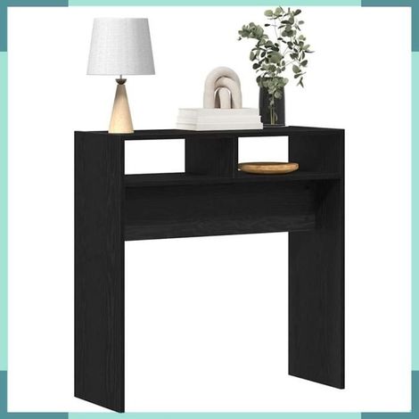 Table console - 862659 - Chêne noir - Bois d'ingénierie - 78 x 30 x 80 cm (1/5)