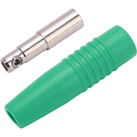 Connecteurs bananes femelles 4 mm en cuivre pur nickelé pour accessoires de test électroniques (vert) (1/5)
