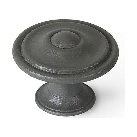 Blister con 4 pomos redondos para mueble fabricado en zamak acabado gris ceniza mod. 3110 ø35mm rei (1/3)
