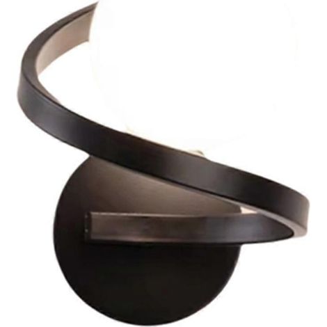 Applique murale LED noire cuivrée pour chambre à coucher, avec ampoule, style nordique - FFY (1/4)