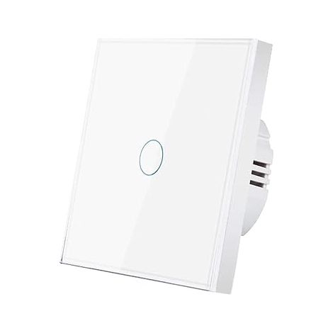 Panneau mural en verre trempé cristal, interrupteur tactile, indicateur LED, capteur, bouton électrique, 220 V (1/4)
