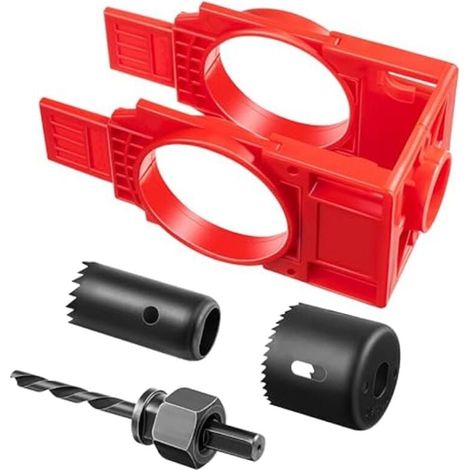 Kit Installation Serrure Porte Perçage Trou Bois Scie Cloche Bouton (1/4)