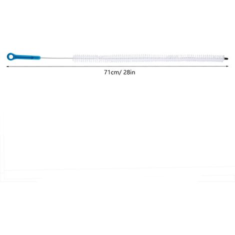 Brosse de Nettoyage Flexible pour Évacuations et Débordements de 71cm (Kitchen & Bathroom) en Fil de Fer et PP - Bleu (1/5)