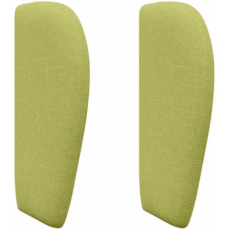 Kopfteil Ohr Grün 40 x 23 x 6 cm Stoff vidaXL
