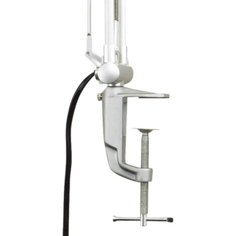 maul MAULoffice lámpara de escritorio plateada giratoria 54 cm