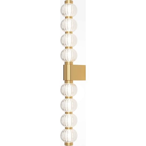Applique Moderna Amulet Metallo Oro Led Integrato 19W Ip20
